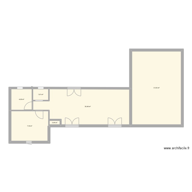 plan maison St pere. Plan de 6 pièces et 87 m2