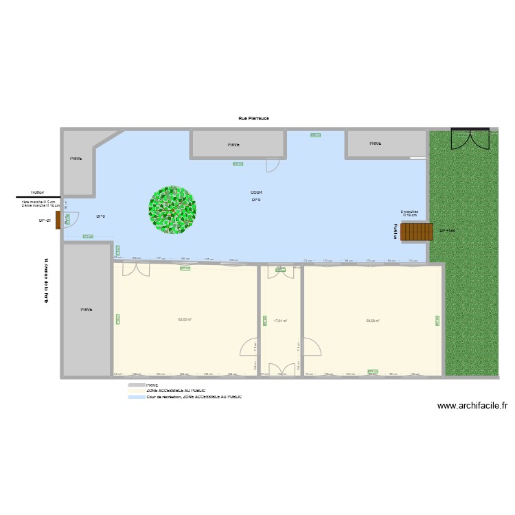E3C ECOLE CREATIVE AVANT TRAVAUX. Plan de 0 pièce et 0 m2
