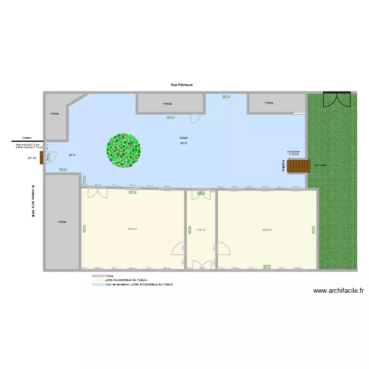 E3C ECOLE CREATIVE AVANT TRAVAUX. Plan de E3C ECOLE CREATIVE AVANT TRAVAUX. Plan de