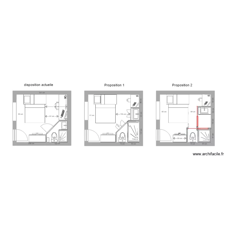 CHAMBRES BATIMENT 1. Plan de 