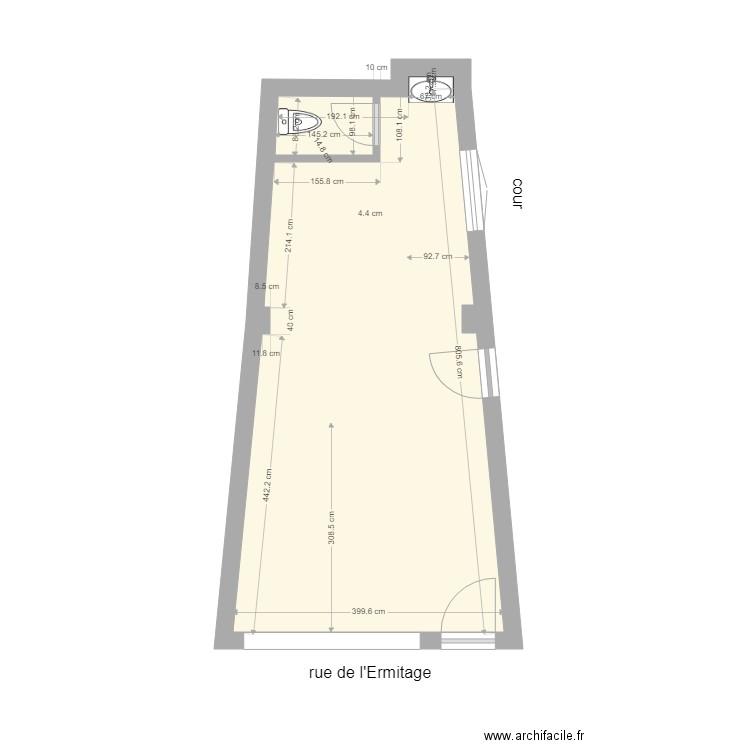 ermitage etat actuel. Plan de 0 pièce et 0 m2