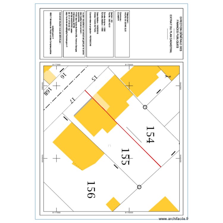 plan de masse. Plan de 0 pièce et 0 m2