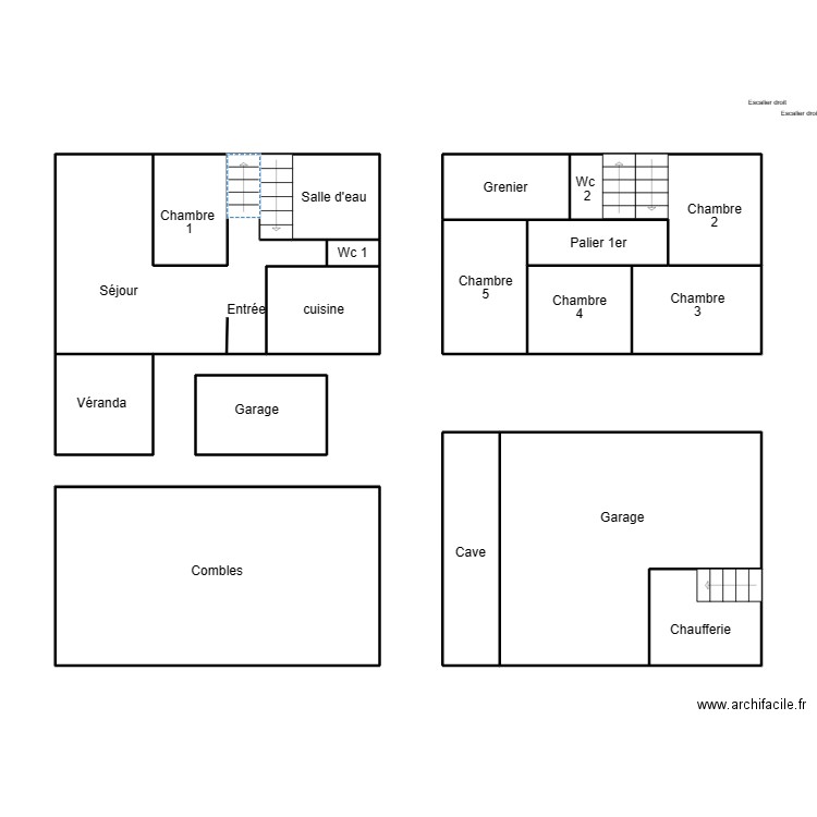 BRIEC RANNOU. Plan de 18 pièces et 91 m2