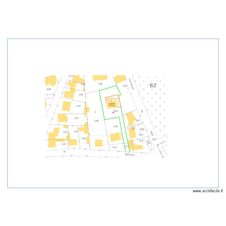 parcelle malnoue. Plan de 0 pièce et 0 m2