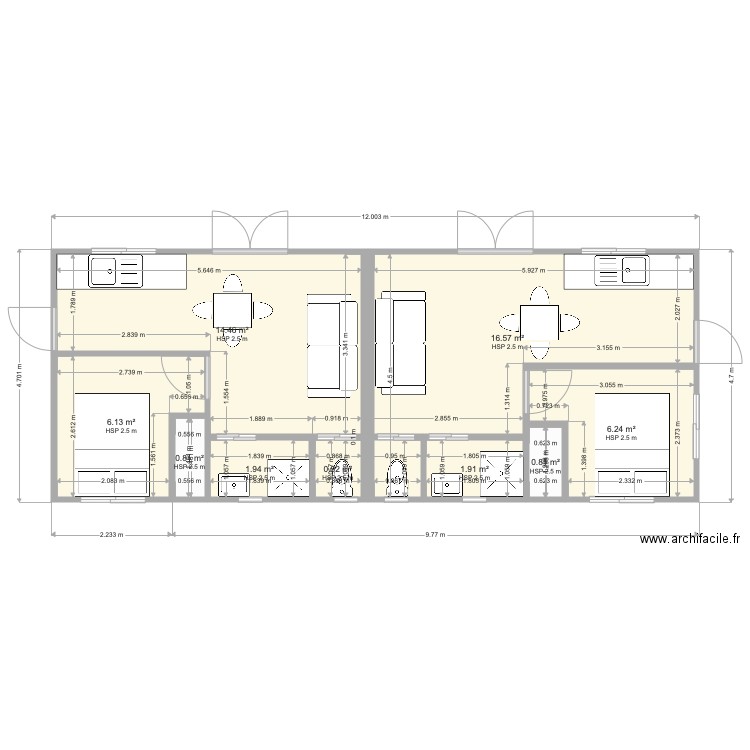 plan aménagement container JUJU 3. Plan de 0 pièce et 0 m2