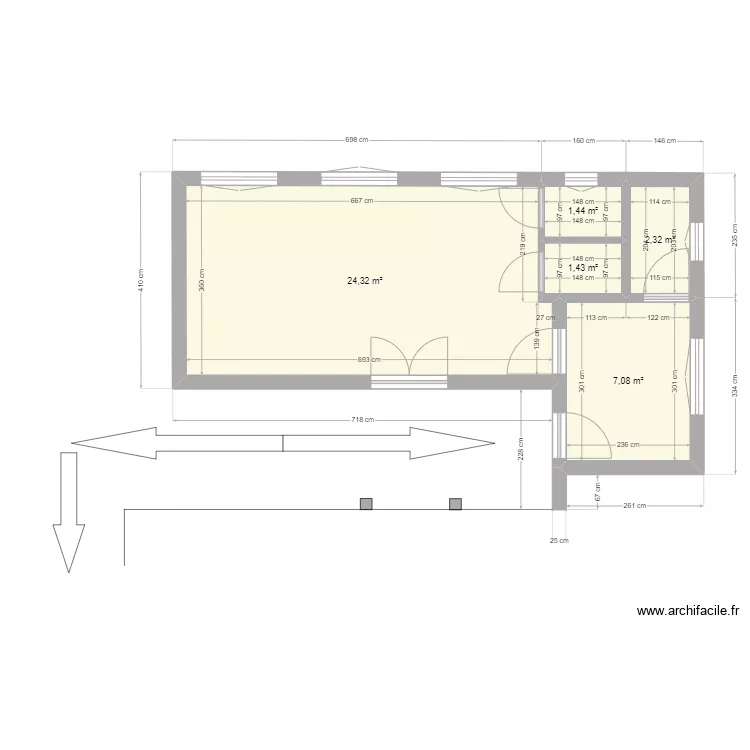 Hôpital de Rutovu - Bâtiment existant. Plan de Hôpital de Rutovu - Bâtiment existant. Plan de
