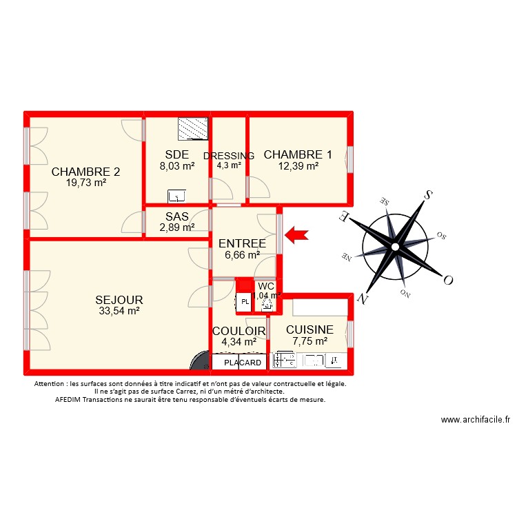 BI8194. Plan de 13 pièces et 102 m2