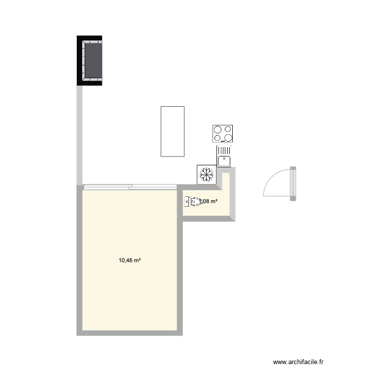 CUISINE. Plan de 0 pièce et 0 m2 CUISINE. Plan de 0 pièce et 0 m2