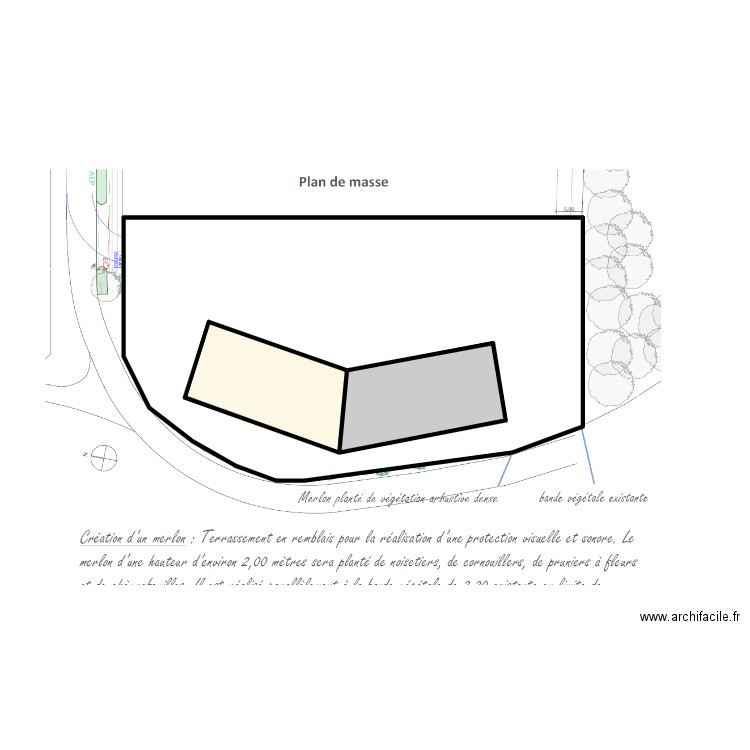 46957 croquis. Plan de 3 pièces et 64 m2