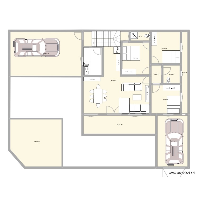 PlanMaison2. Plan de 12 pièces et 182 m2
