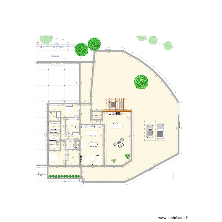 felice V04. Plan de 16 pièces et 654 m2