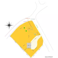 Garage plan de masse