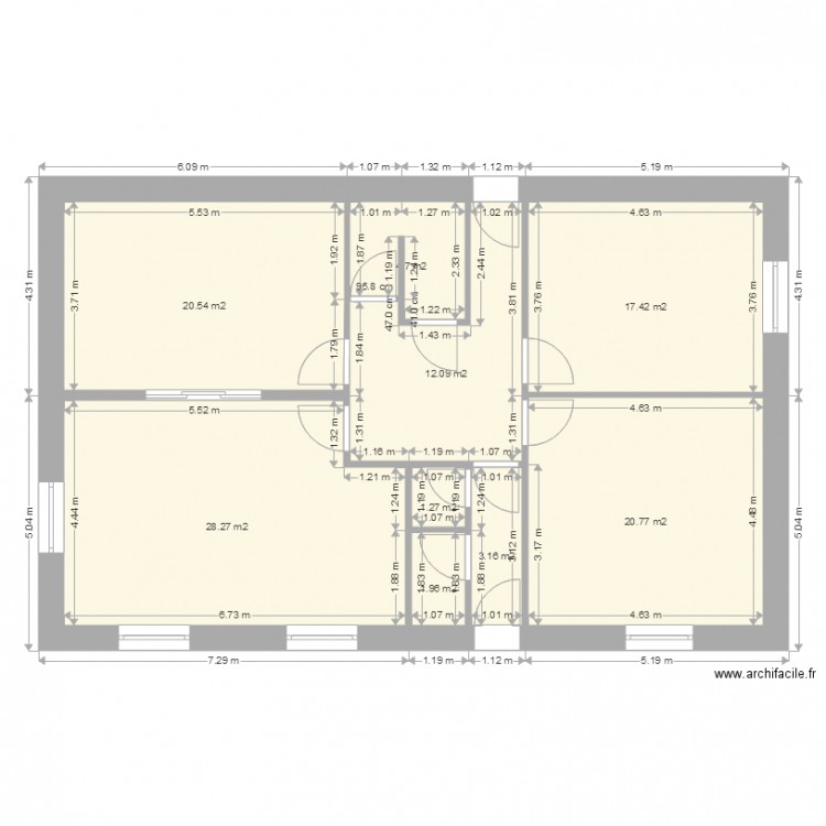 RDC gaet avant ok. Plan de 0 pièce et 0 m2