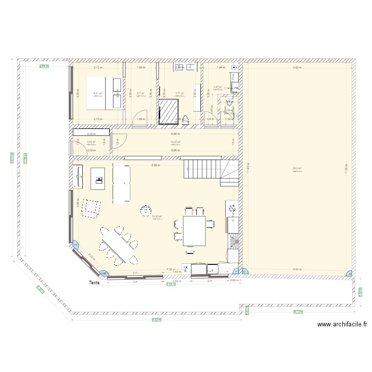 projet 2. Plan de 0 pièce et 0 m2