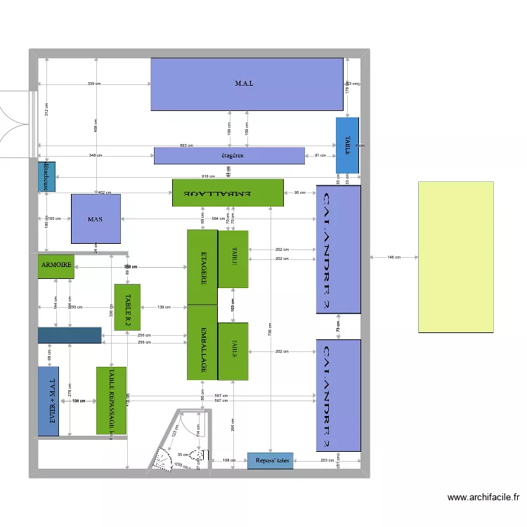 local. Plan de local. Plan de
