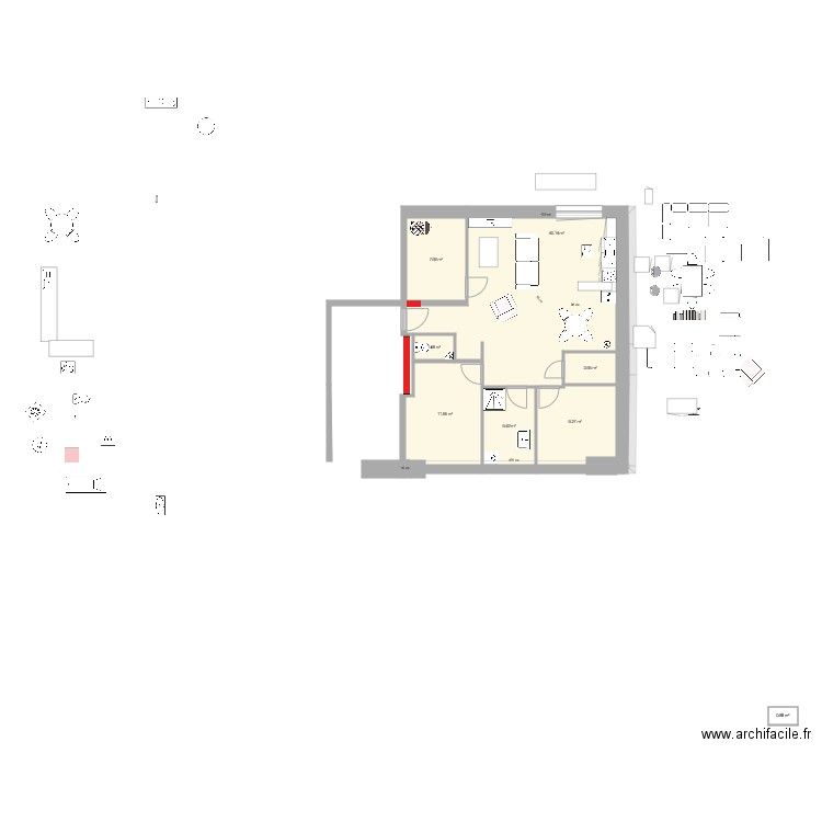 CUISINE A22 TER. Plan de 0 pièce et 0 m2