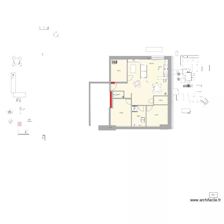 CUISINE A22 TER. Plan de 