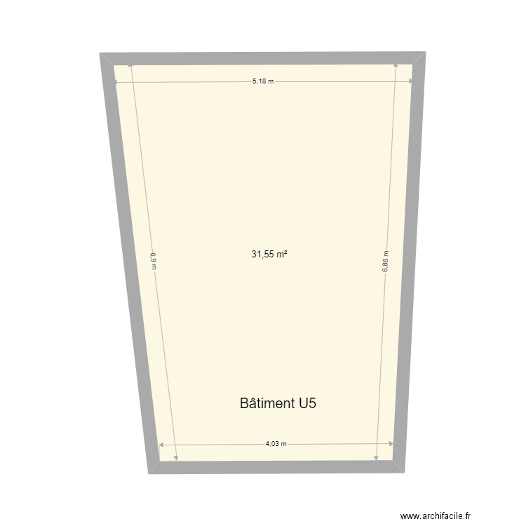 st nicolas de port - U5. Plan de 1 pièce et 32 m2