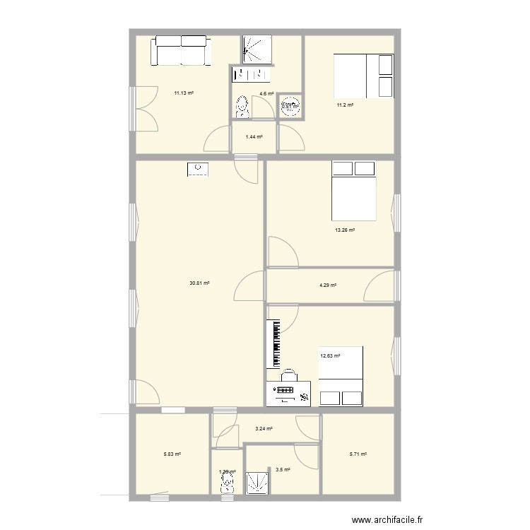 Maubuisson. Plan de 0 pièce et 0 m2