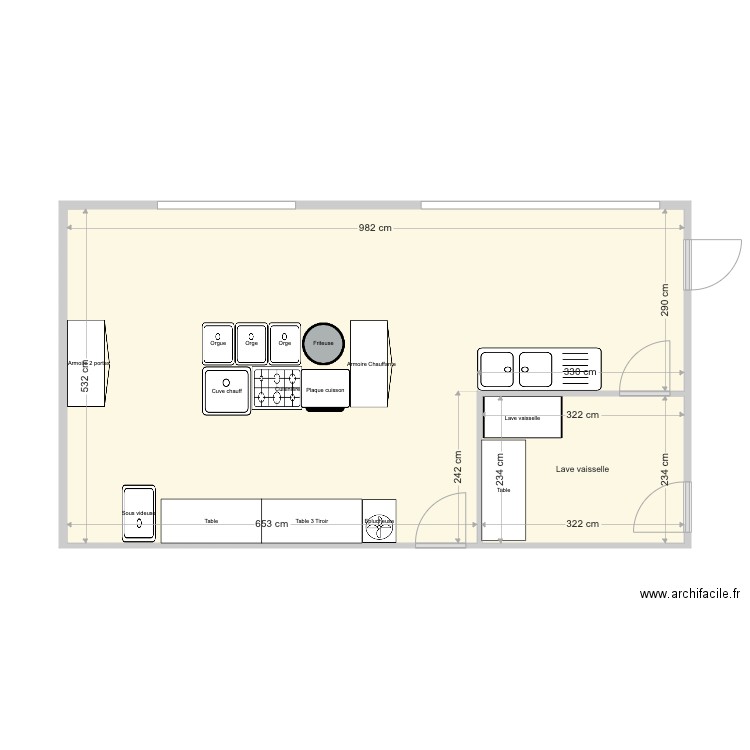 BANL Cuisine II. Plan de 0 pièce et 0 m2