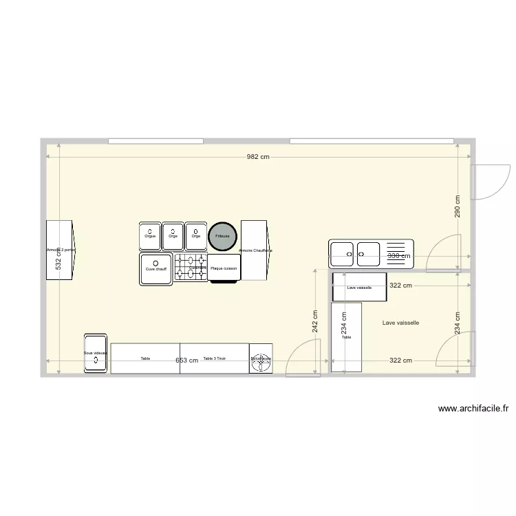 BANL Cuisine II. Plan de 