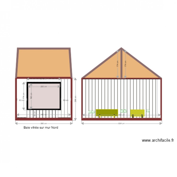 rénovation bungalow. Plan de 0 pièce et 0 m2