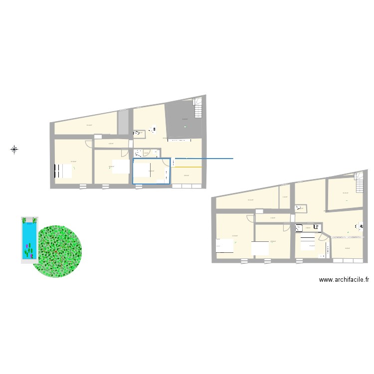 etage garenne meuble filet. Plan de 0 pièce et 0 m2