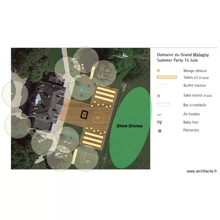 implantation Malagny. Plan de 