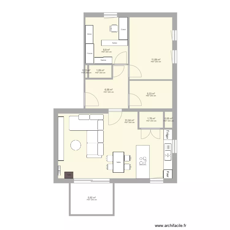 Appartement . Plan de 0 pièce et 0 m2