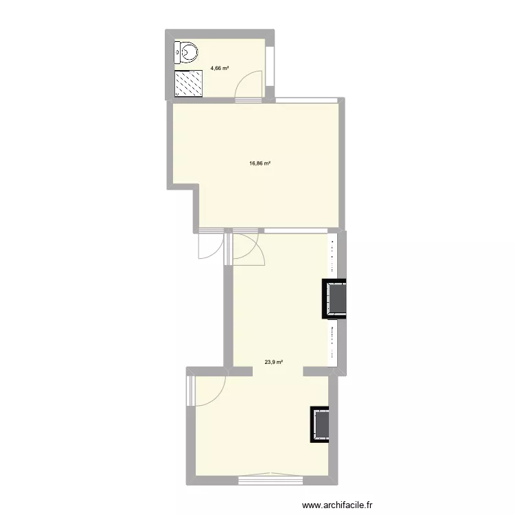 Maison St-Omer. Plan de 