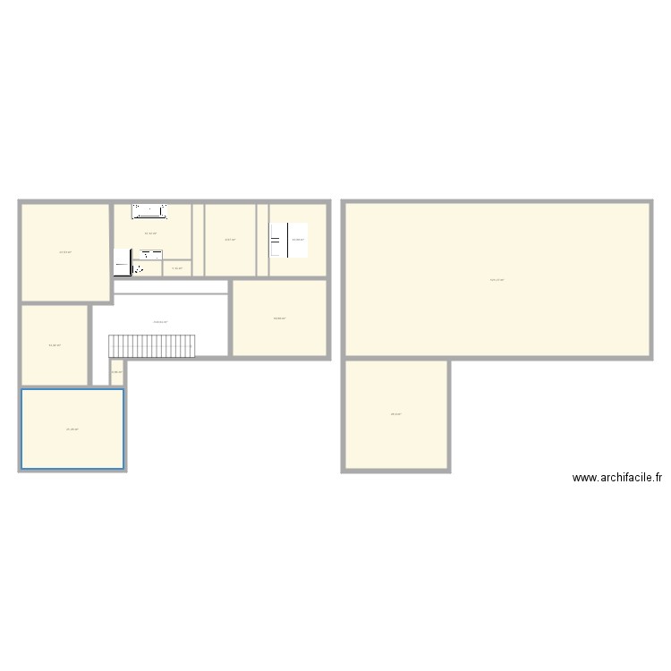 Cornet. Plan de 15 pièces et 294 m2