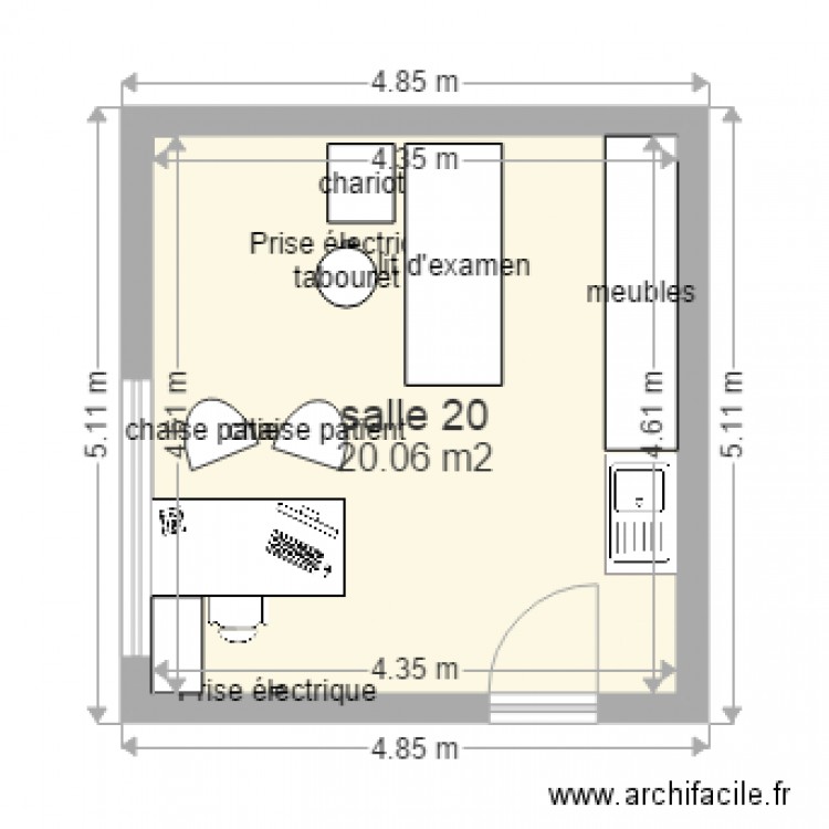 salle 20 . Plan de 0 pièce et 0 m2
