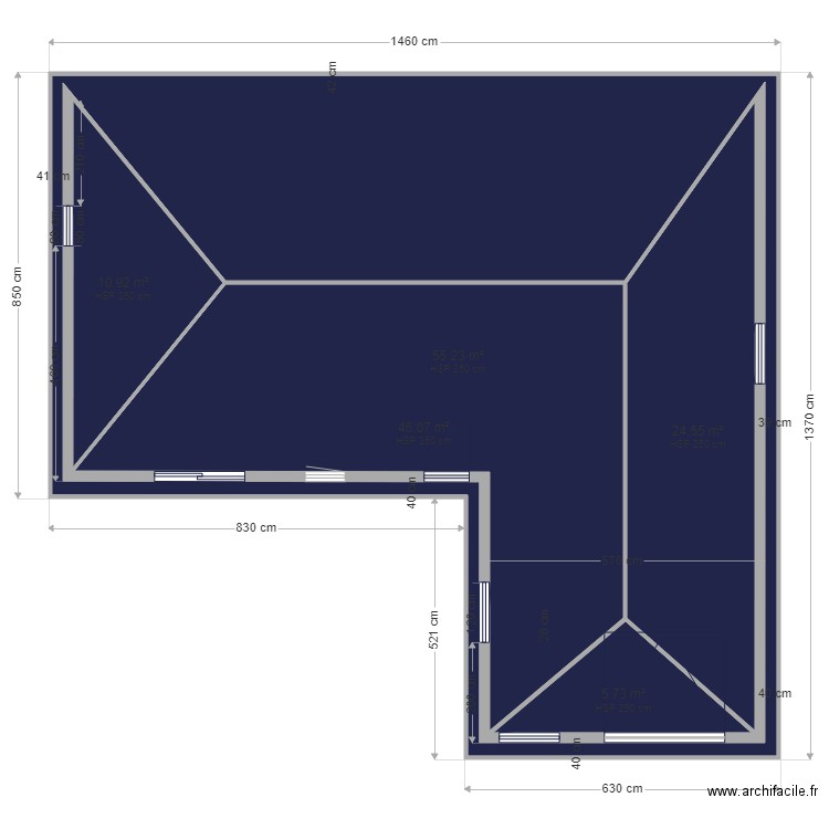 futur maison charpente. Plan de 0 pièce et 0 m2