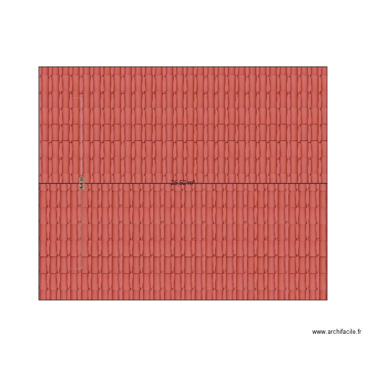 PC1. Plan de 1 pièce et 26 m2