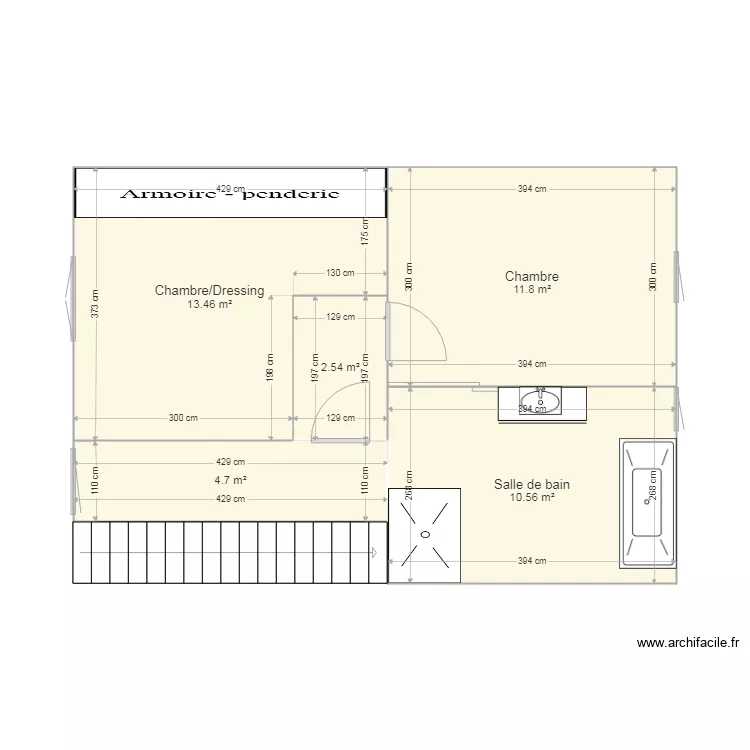 Maison esch 1 er etage. Plan de 