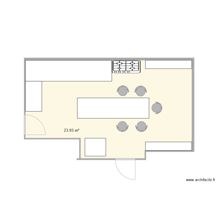 cuisine aspras. Plan de 0 pièce et 0 m2