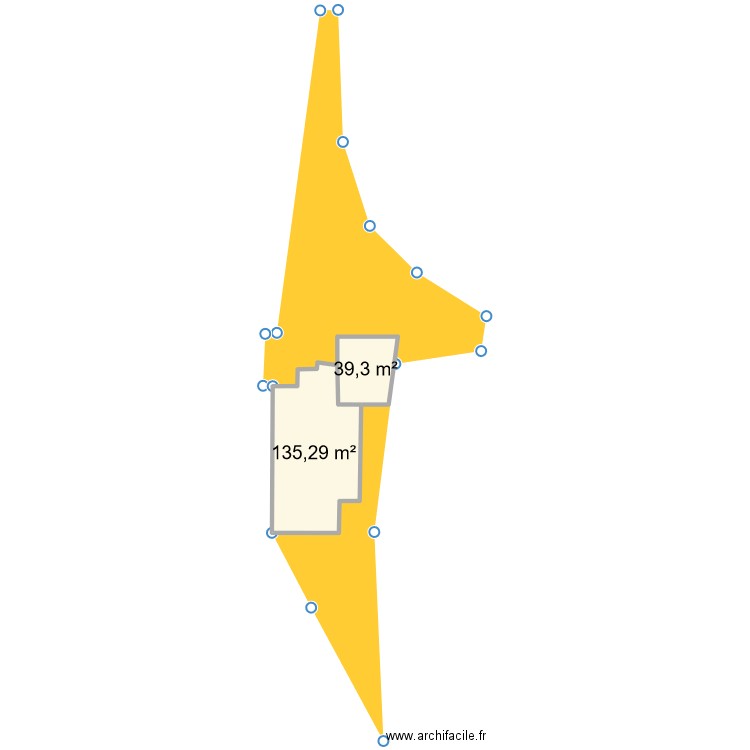 BUCHER 2. Plan de 2 pièces et 175 m2