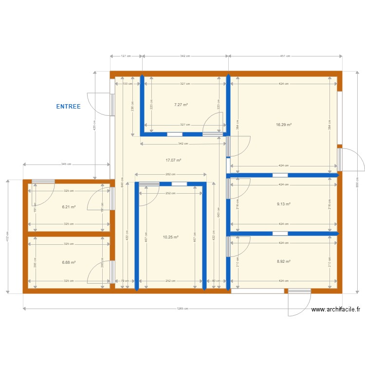 PROJET AREZZO AVEC COTES. Plan de 0 pièce et 0 m2