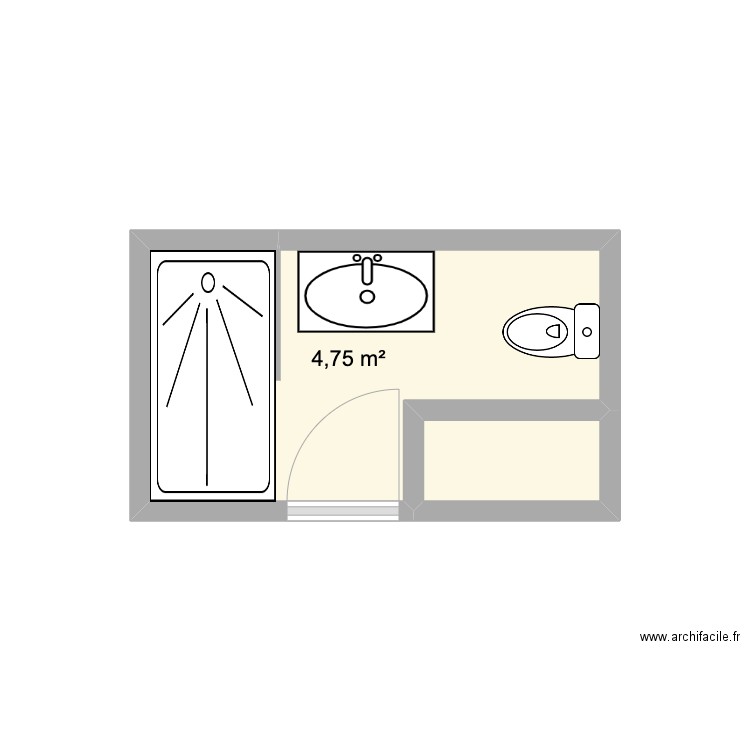 Baños Junior. Plan de 0 pièce et 0 m2