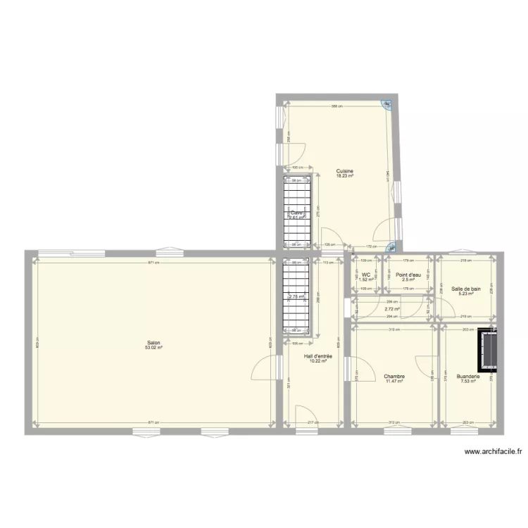 Simencourt offre chaudi&egrave;re. Plan de 