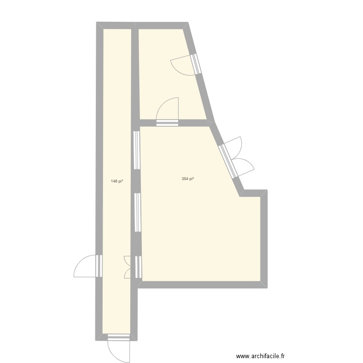 Friperie- travail de session. Plan de 0 pièce et 0 m2