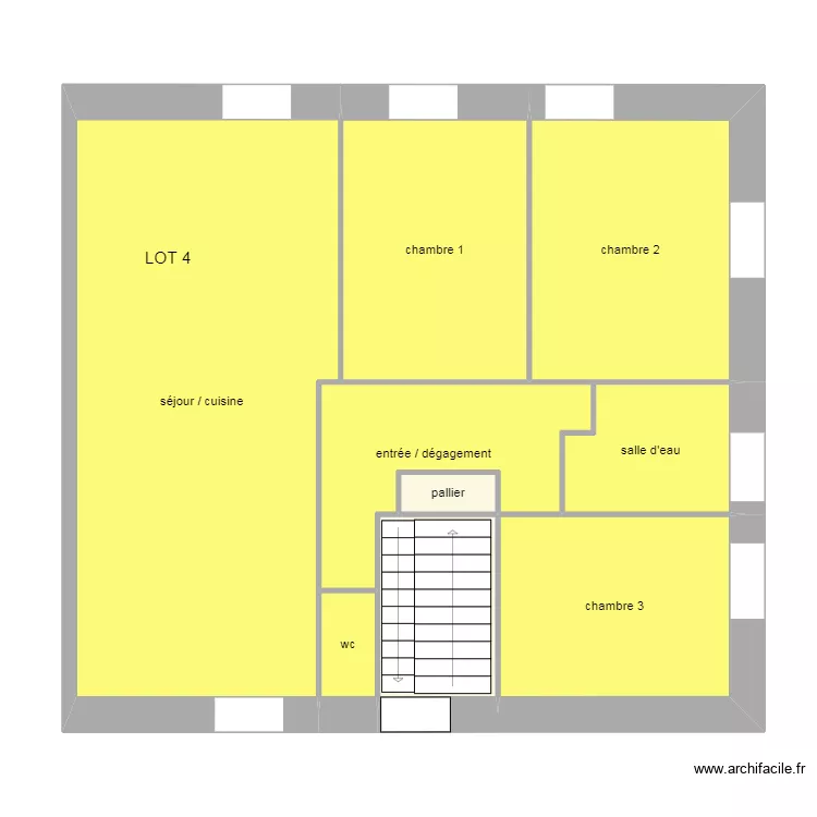 domic 2eme &eacute;tage. Plan de 