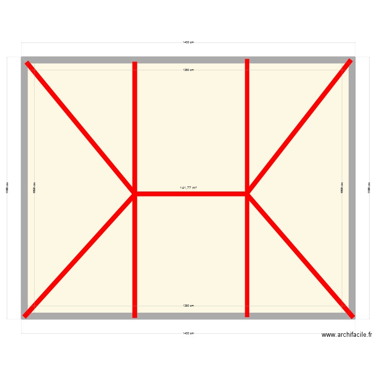 moissac . Plan de 1 pièce et 142 m2