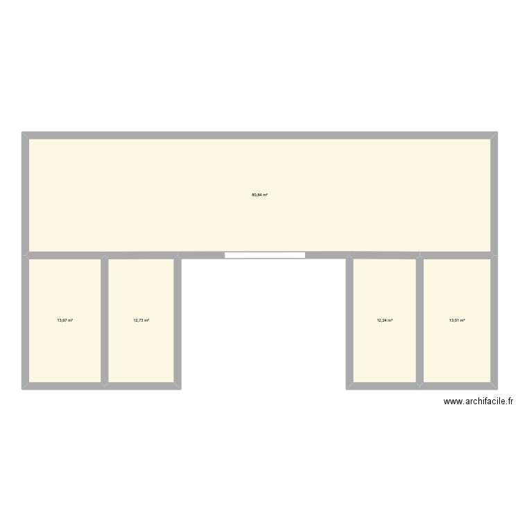 test. Plan de 5 pièces et 133 m2