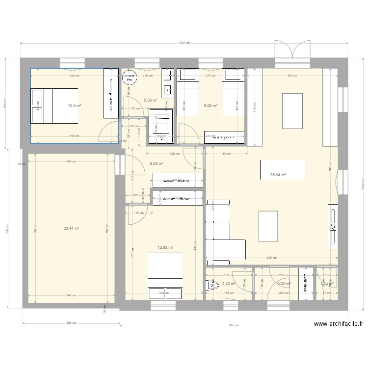 NVX etage. Plan de 0 pièce et 0 m2