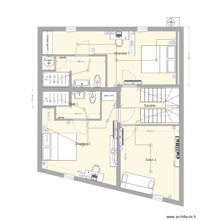 Plan électrique Agen. Plan de 0 pièce et 0 m2