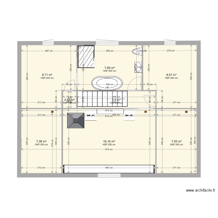 Plan tactac mezzanine modifié. Plan de 0 pièce et 0 m2