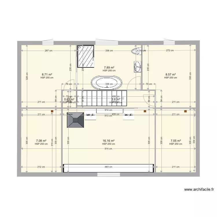Plan tactac mezzanine modifi&eacute;. Plan de 
