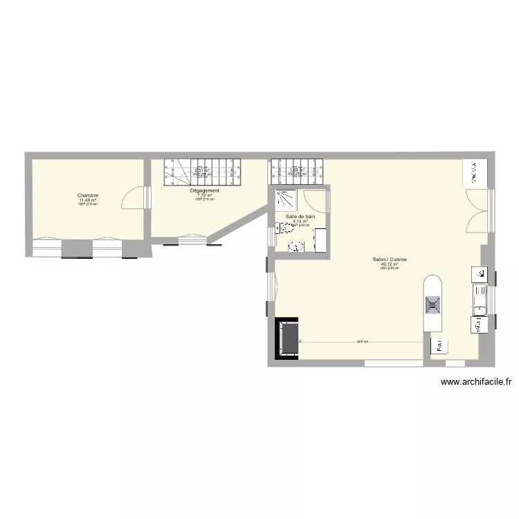 30 bis 1er &eacute;tage. Plan de 