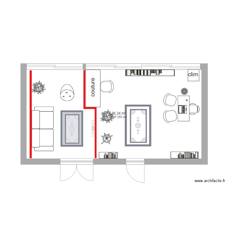 mezzanine etage 2. Plan de 0 pièce et 0 m2